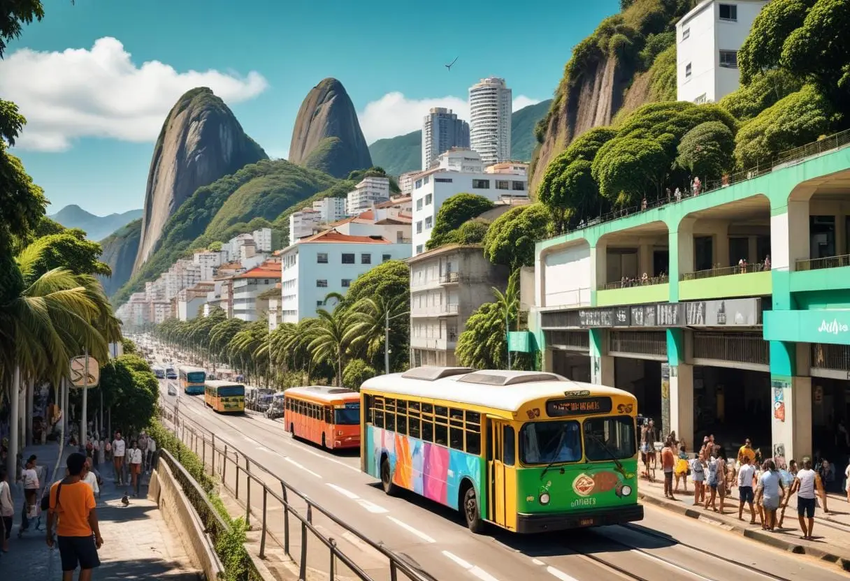 Kollektivtrafik i Rio de Janeiro illustration