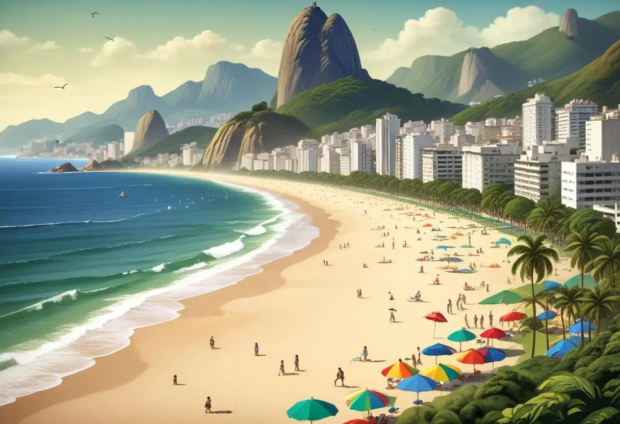 Resa med barn till Rio de Janeiro illustration